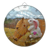 Cible De Fléchettes Cheval Jaune, Lapin De Printemps (Devant)