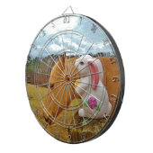 Cible De Fléchettes Cheval Jaune, Lapin De Printemps (Devant droit)