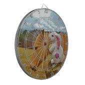 Cible De Fléchettes Cheval Jaune, Lapin De Printemps (Devant gauche)