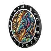 Cible De Fléchettes Cheval Mustang de minuit au paradis (Devant droit)