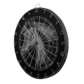 Cible De Fléchettes Cheval : Noir (Devant droit)