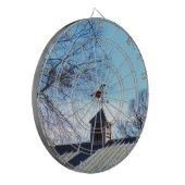 Cible De Fléchettes Cheval Vane Météo Ciel Bleu (Devant gauche)