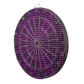 Cible De Fléchettes Chevron Checks Plum et Black (Devant droit)