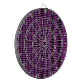 Cible De Fléchettes Chevron Checks Plum et Black (Devant gauche)