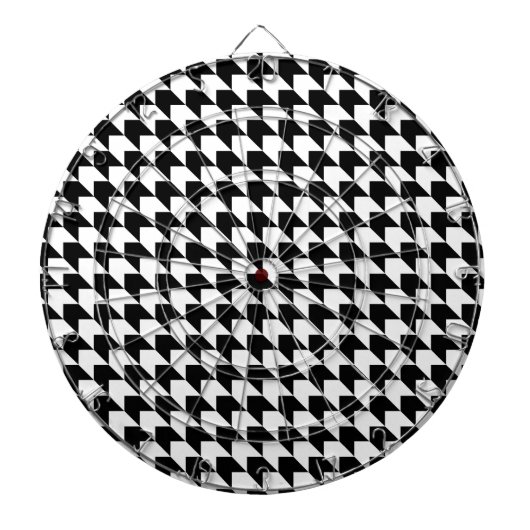 Cible De Fléchettes Chevron noir n blanc (Devant)
