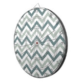 Cible De Fléchettes chevron turquoise et sage (Devant droit)