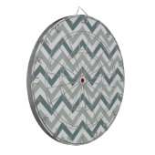 Cible De Fléchettes chevron turquoise et sage (Devant gauche)