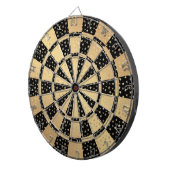 Cible De Fléchettes Chic Metallic Gold Stars Moons Black (Devant droit)