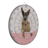 Cible De Fléchettes Chien berger allemand Pois roses (Devant gauche)