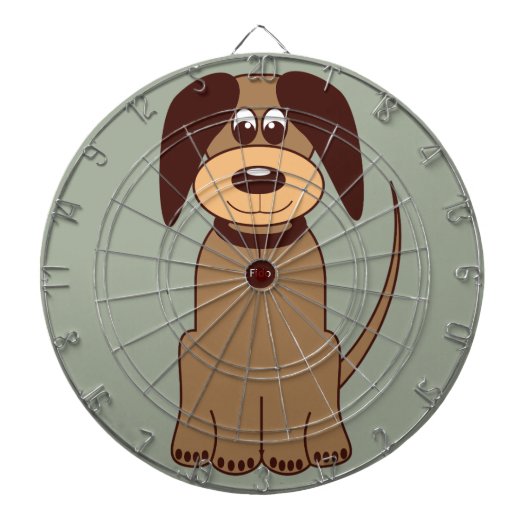 Cible De Fléchettes Chien Brown (Devant)