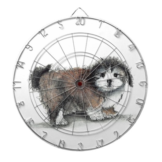 Cible De Fléchettes Chien chiot Shihtzu, animal de compagnie (Devant)
