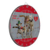 Cible De Fléchettes chien d'anniversaire heureux (Devant gauche)