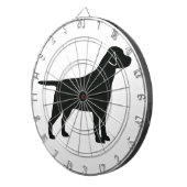 Cible De Fléchettes Chien du Black Lab (Devant droit)