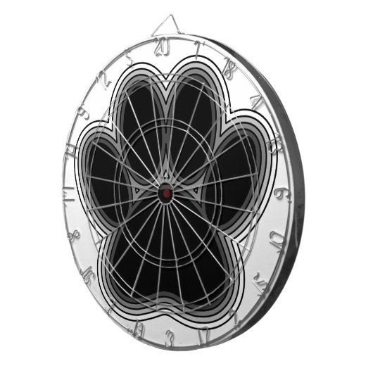 Cible De Fléchettes Chien Paw Avec Plan (Devant droit)