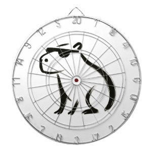 Cible De Fléchettes Chill Capybara - Conception de pinceau d'encre sur