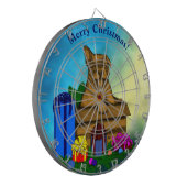 Cible De Fléchettes Chiot dans une boîte, Joyeux Noël (Devant gauche)