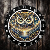 Cible De Fléchettes Chouette céleste Haven Design en Dartboard