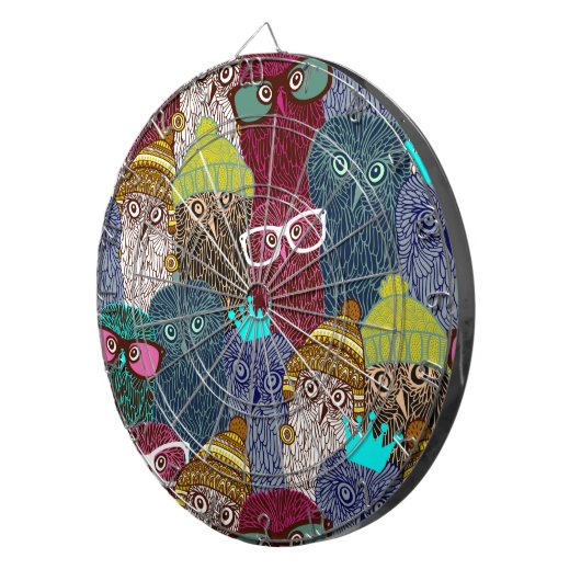 Cible De Fléchettes Chouette dans la couronne (Devant droit)