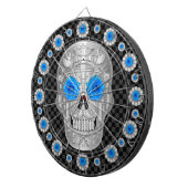 Cible De Fléchettes Chrome Calavera (Rose Bleue) (Devant droit)