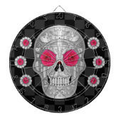 Cible de flechettes Chrome Calavera (Rose rose) (Devant)