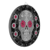 Cible de flechettes Chrome Calavera (Rose rose) (Devant gauche)