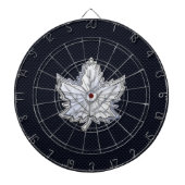 Cible De Fléchettes Chrome Comme Maple Leaf Fibres de carbone Impressi (Devant)