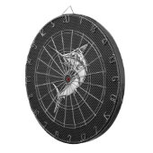 Cible De Fléchettes Chromes Style Marlin on Carbon (Devant droit)