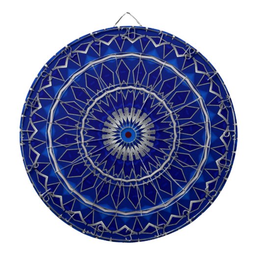 Cible De Fléchettes Cible décorative bleue pour fléchettes (Devant)