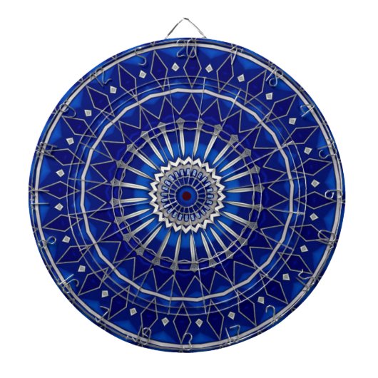 Cible De Fléchettes Cible décorative bleue pour fléchettes (Devant)
