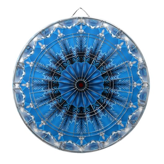 Cible De Fléchettes Cible décorative bleue pour fléchettes (Devant)