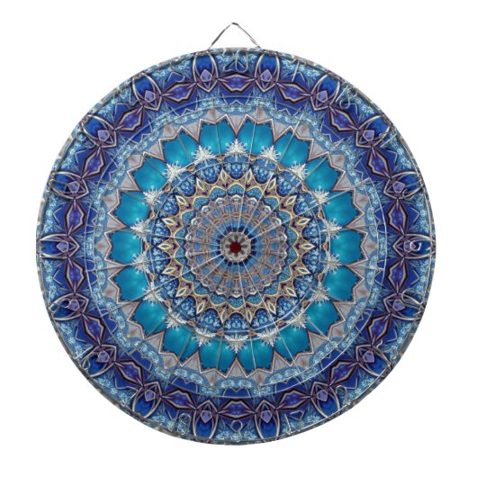 Cible De Fléchettes Cible décorative bleue pour fléchettes (Devant)
