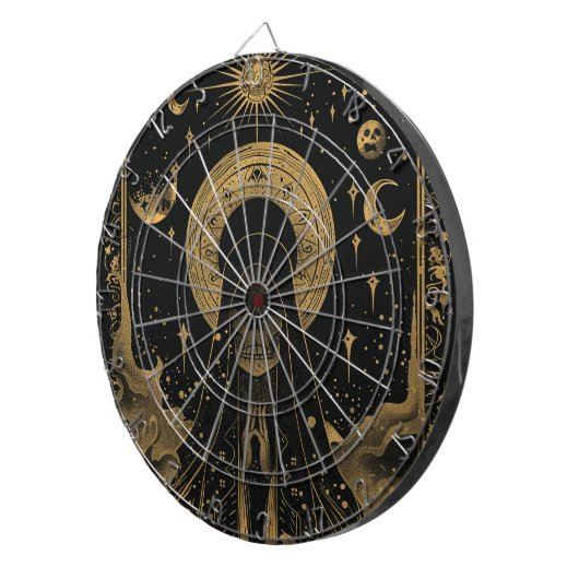 Cible De Fléchettes Ciel céleste de nuit (Devant droit)