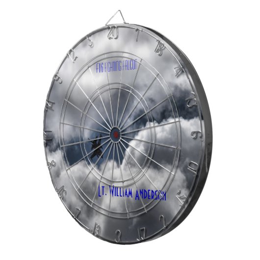 Cible De Fléchettes Ciel nuageux de combat du faucon F-16 (Devant droit)