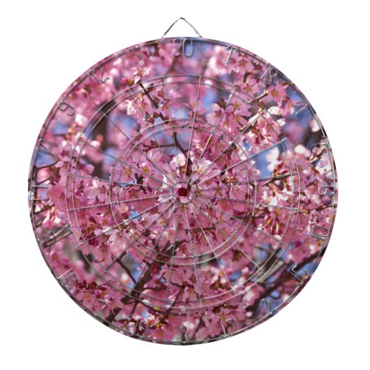 Cible De Fléchettes Ciel Rose de Cerisier Sakura (Devant)