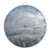 Cible De Fléchettes Ciel, Vue Avion, Beaux Nuages (Devant)