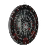 Cible De Fléchettes Cimetière gothique Jardin Rose avec Rouge et Noir (Devant gauche)