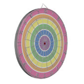 Cible De Fléchettes Circle Pastel Arc-en-ciel rayures (Devant gauche)