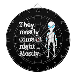 Cible De Fléchettes Citation d'alien noir blanc mignon
