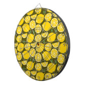 Cible De Fléchettes Citron Jaune Moderne Amusant mignon (Devant droit)