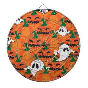 Cible De Fléchettes Citrouilles fantomatiques de l'Halloween ensorcelé