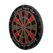 Cible De Fléchettes Clan Cumming Tartan (Devant droit)