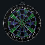 Cible De Fléchettes Clan Forbes Tartan<br><div class="desc">Clan Forbes tartan traditionnel aux couleurs modernes. Motif sans couture. Deux zones de texte personnalisées sur l'anneau extérieur.</div>