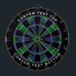 Cible De Fléchettes Clan Forbes Tartan<br><div class="desc">Clan Forbes tartan traditionnel aux couleurs modernes. Motif sans couture. Deux zones de texte personnalisées sur l'anneau extérieur.</div>