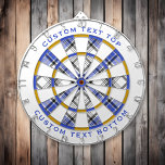 Cible De Fléchettes Clan Hannay Tartan<br><div class="desc">Le tartan traditionnel Clan Hannay aux couleurs modernes. Motif sans couture. Deux zones de texte personnalisées sur l'anneau extérieur.</div>