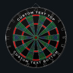 Cible De Fléchettes Clan Kennedy Tartan<br><div class="desc">Le tartan traditionnel Clan Kennedy aux couleurs modernes. Motif sans couture. Deux zones de texte personnalisées sur l'anneau extérieur.</div>