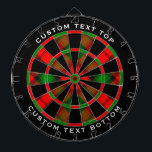 Cible De Fléchettes Clan Kerr Tartan<br><div class="desc">Clan Kerr traditionnel tartan aux couleurs modernes. Motif sans couture. Deux zones de texte personnalisées sur l'anneau extérieur.</div>