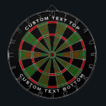 Cible De Fléchettes Clan MacAlister de Glenbarr Hunting Tartan<br><div class="desc">Clan MacAlister de Glenbarr traditionnel tartan de chasse aux couleurs modernes. Motif sans couture. Deux zones de texte personnalisées sur l'anneau extérieur.</div>