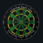 Cible De Fléchettes Clan MacArthur Tartan<br><div class="desc">Clan MacArthur tartan traditionnel aux couleurs modernes. Motif sans couture. Deux zones de texte personnalisées sur l'anneau extérieur.</div>