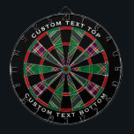 Cible De Fléchettes Clan MacFarlane Chasse moderne Tartan<br><div class="desc">Clan MacFarlane tartan traditionnel de chasse aux couleurs modernes. Motif sans couture. Deux zones de texte personnalisées sur l'anneau extérieur.</div>