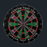 Cible De Fléchettes Clan MacFarlane Chasse moderne Tartan<br><div class="desc">Clan MacFarlane tartan traditionnel de chasse aux couleurs modernes. Motif sans couture. Deux zones de texte personnalisées sur l'anneau extérieur.</div>